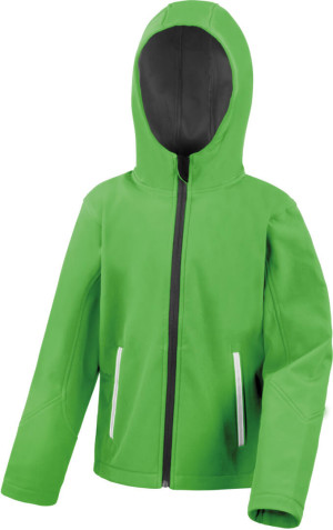 Kinder 3-Lagen Kapuzen Softshell Jacke - Reklamnepredmety