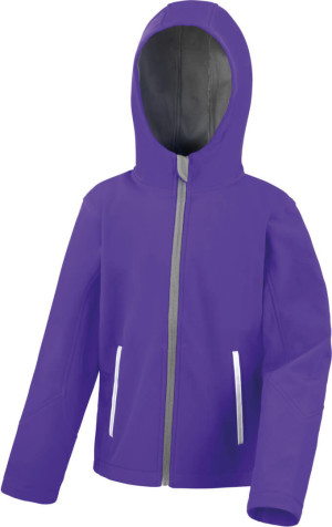 Kinder 3-Lagen Kapuzen Softshell Jacke - Reklamnepredmety