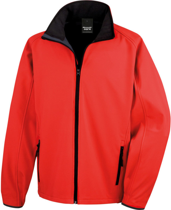 2-Lagen Herren Softshell Jacke "Printable"
