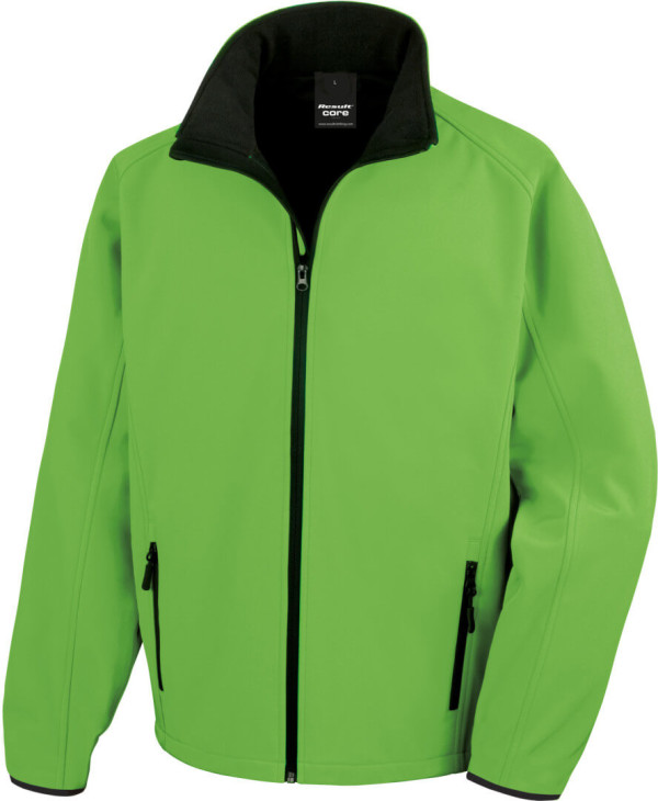 2-Lagen Herren Softshell Jacke "Printable"