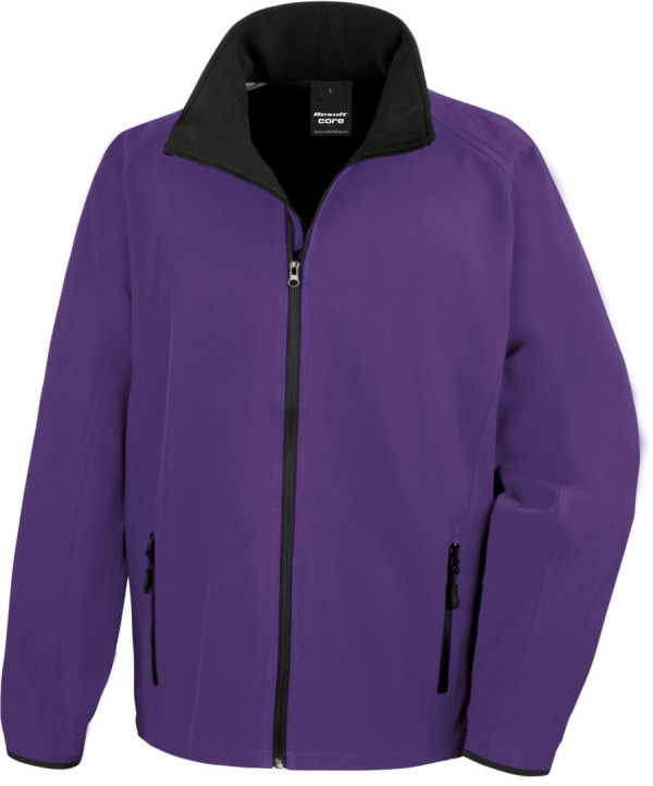 2-Lagen Herren Softshell Jacke "Printable"