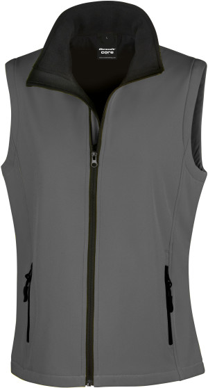 2-Lagen Damen Softshell Gilet "Printable" - Reklamnepredmety