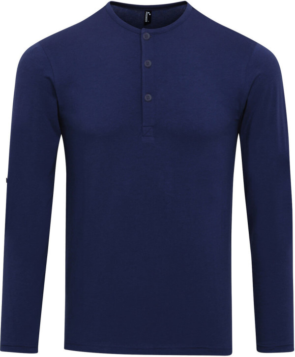 Herren Rollärmel T-Shirt langarm