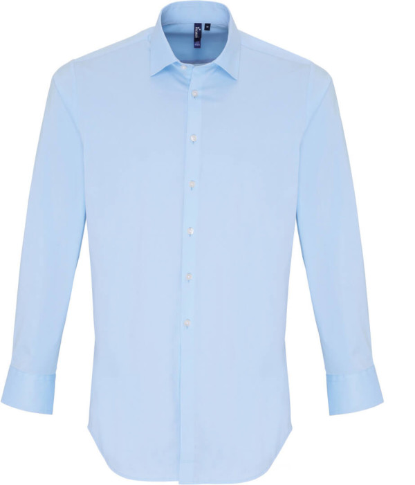 Popeline Stretch Hemd langarm