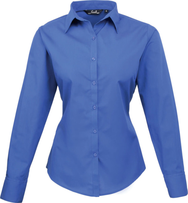 Popeline Bluse langarm