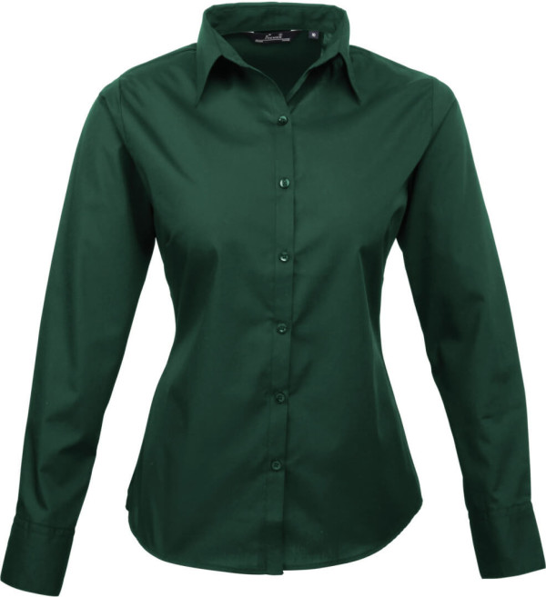Popeline Bluse langarm