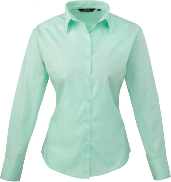 Popeline Bluse langarm
