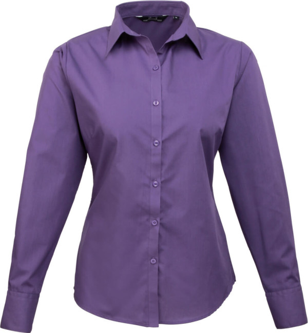 Popeline Bluse langarm