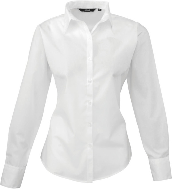 Popeline Bluse langarm