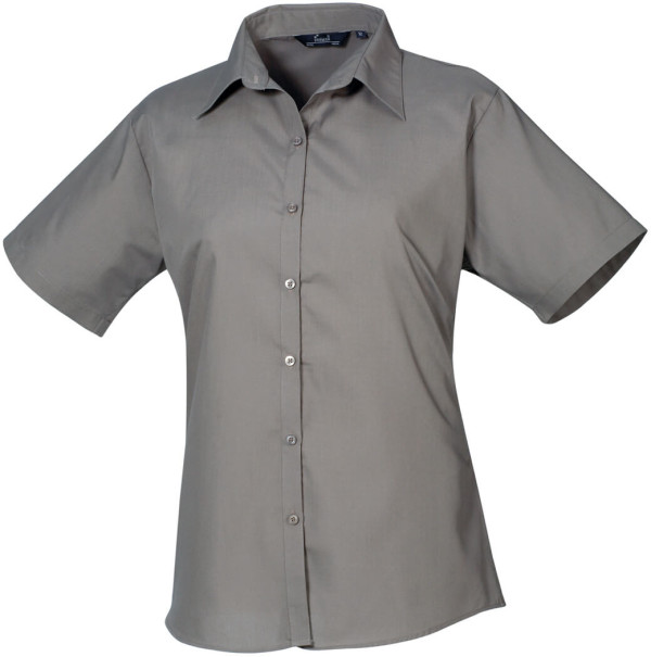 Popeline Bluse kurzarm