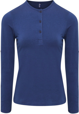 Damen Rollärmel T-Shirt langarm - Reklamnepredmety