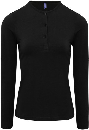 Damen Rollärmel T-Shirt langarm - Reklamnepredmety