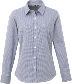 Bluse "Gingham" langarm - Reklamnepredmety