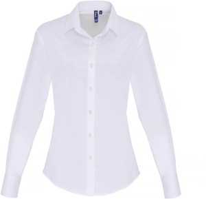 Popeline Stretch Bluse langarm - Reklamnepredmety