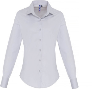 Popeline Stretch Bluse langarm - Reklamnepredmety