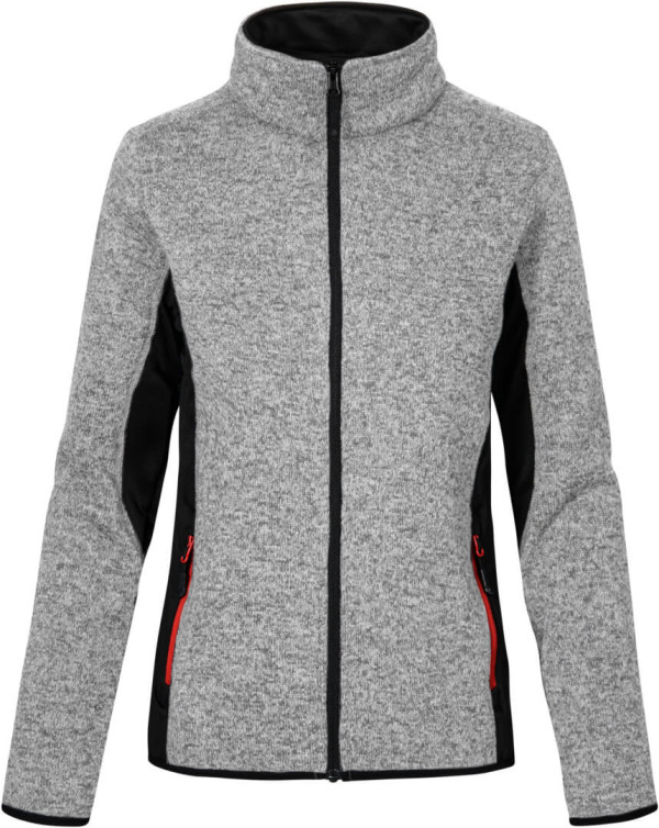Damen Workwear Strickfleece Jacke
