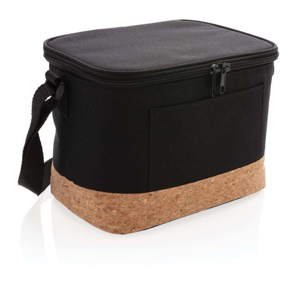 Two-Tone Kühltasche mit Korkdetails, grün