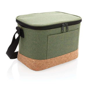 Two-Tone Kühltasche mit Korkdetails, grün - Reklamnepredmety