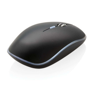 Light-Up Logo kabellose Maus, schwarz - Reklamnepredmety