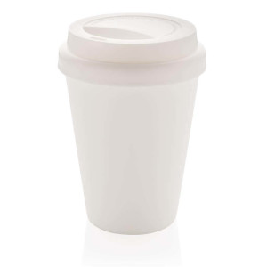 Wiederverwendbarer doppelwandiger Kaffeebecher 300ml, blau - Reklamnepredmety