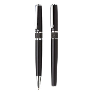 Swiss Peak Deluxe Stifteset, schwarz - Reklamnepredmety