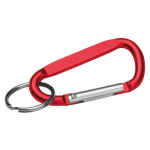 Farbiger Karabiner mit Metallring. - Reklamnepredmety