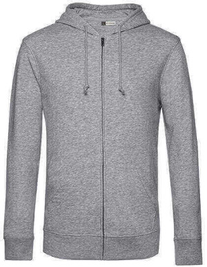 BCWU35B Organic Zipped Hood Jacket - Reklamnepredmety