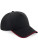 CB25c Authentic 5 Panel Cap - Piped Peak - CB25c_Black_Classic-Red - variant Ls 1000294037