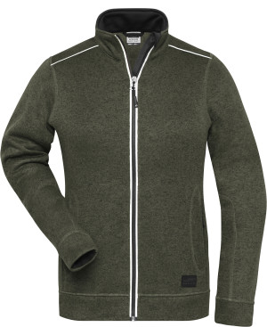 Damen Workwear Strickfleece Jacke -Solid- - Reklamnepredmety
