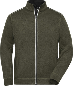 Herren Workwear Strickfleece Jacke -Solid- - Reklamnepredmety