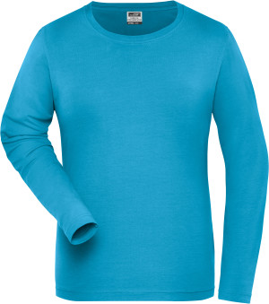 Damen Bio Stretch-T Work LSL -Solid- - Reklamnepredmety