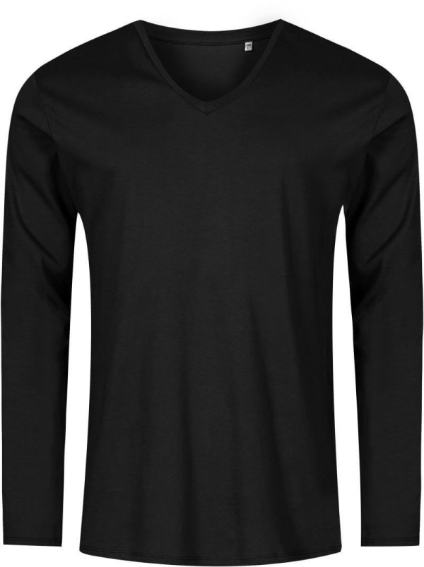 Herren X.O V-Neck T-Shirt langarm