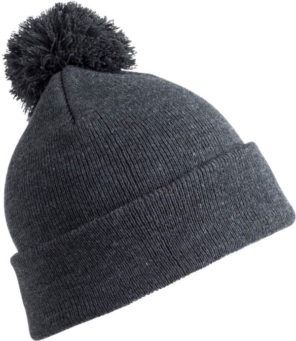 Kinder Strickmütze mit Pompon