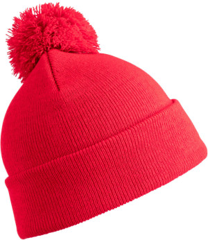 Kinder Strickmütze mit Pompon - Reklamnepredmety