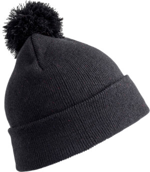 Strickmütze mit Pompon - Reklamnepredmety