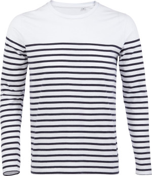 Herren T-Shirt langarm gestreift - Reklamnepredmety