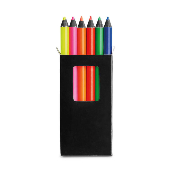 MEMLING. Buntstift Schachtel mit 6 Buntstiften