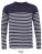 L03099 Men´s Long Sleeve Striped T-Shirt Matelot - L03099_French-Navy_White - variant Ls 1000302357