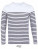 L03099 Men´s Long Sleeve Striped T-Shirt Matelot - L03099_White_Navy - variant Ls 1000302351