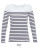 L03100 Women´s Long Sleeve Striped T-Shirt Matelot - L03100_White_Navy - variant Ls 1000302346