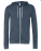 Unisex Poly-Cotton Full Zip Hoodie - hether-navy - variant 