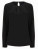 Ladies Pleat Front Long Sleeved Blouse - W598_Black - variant Ls 1000290316
