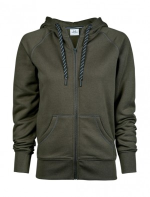 Damen-Kapuzenpullover mit Reißverschluss - Reklamnepredmety