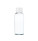 Transparente Flasche mit einem weißen Verschluss von 50 ml