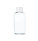 Transparente Flasche mit einem weißen Verschluss von 80 ml