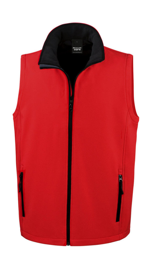Bedruckbarer Soft Shell Bodywarmer