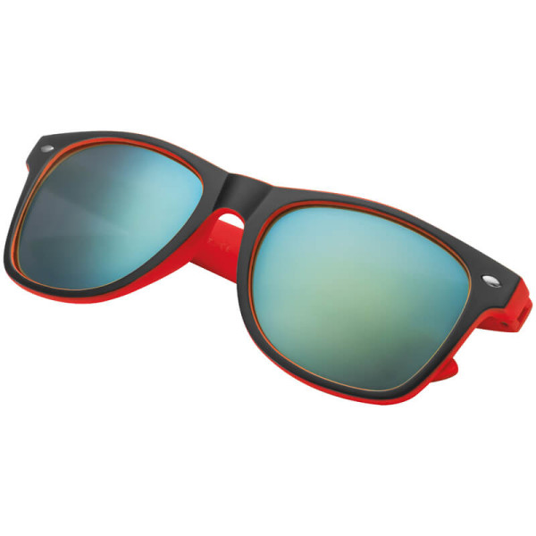 Stilvolle zweifarbige Kunststoffsonnenbrille