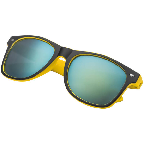 Stilvolle zweifarbige Kunststoffsonnenbrille