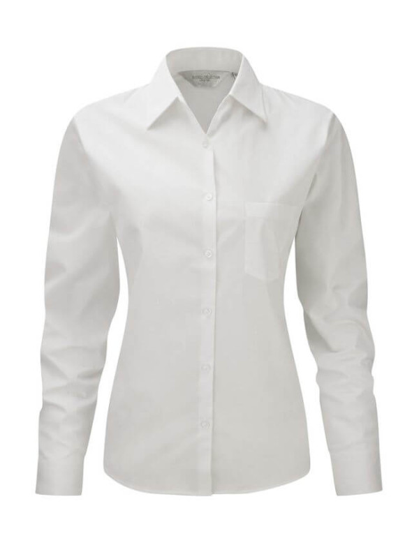 Baumwoll-Popelin Bluse LA