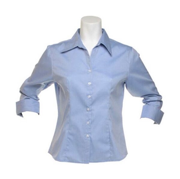 Oxford Bluse mit 3/4 Arm